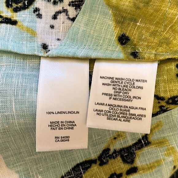 NEW jones New York women’s Linen floral one button light jacket size 1X - Picture 7 of 10